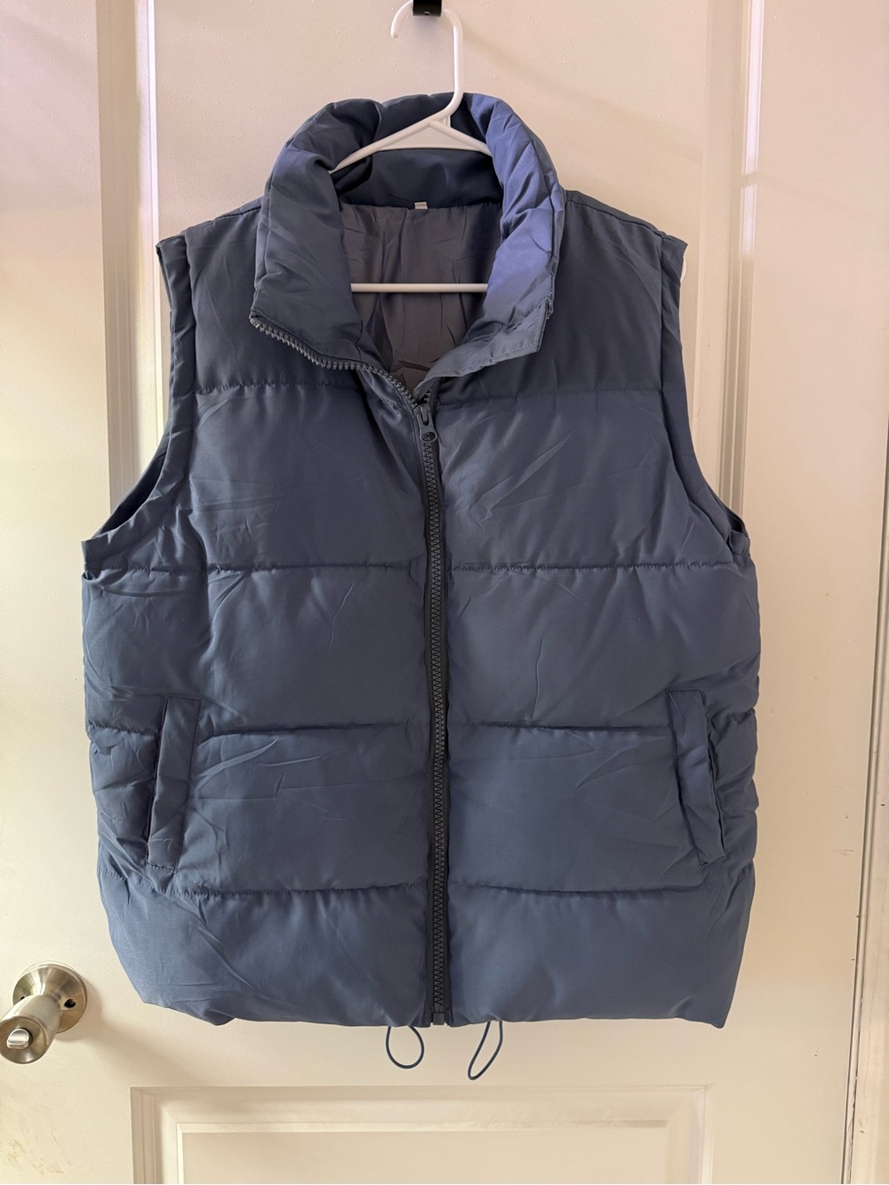 Amazon Women's Puffer Vest in Slate Blue
